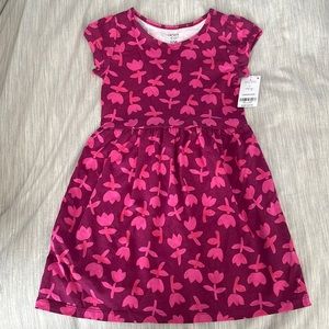 5T Pink Spring Flower Dress